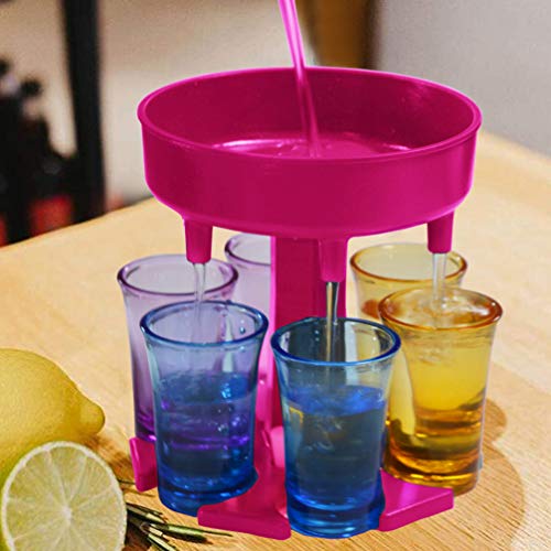 Conjunto de copos de shot de acrílico com 6 peças de copos de shots de base pesada para festas, copo
