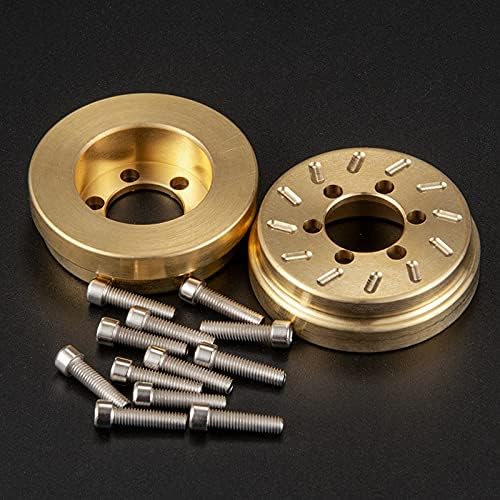 Miniatura 6 de RCLions 4 piezas de latón RC rueda bloque contrapeso actualización piezas para 1.9 pulgadas2.2 pulgadas Beadlock ruedas llantas 110 RC Crawler Car