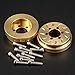 RCLions 4pcs Brass RC Wheel Weight Block Counterweight Upgrade Parts for 1.9inch/2.2inch Beadlock Wheels Rims 1/10 RC Crawler Car