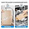 Silicone Dish Drying Mat for Kitchen Countertops and Sinks,19 x13.7 Inch Non Slip Heat Resistant Mat with Built In Drainage System,For Refrigerator and Drawer Liners (beige, 19 x13.7 Inch) #3