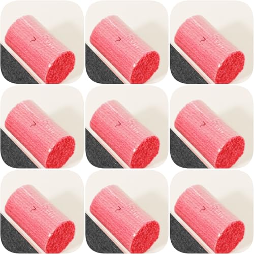 Image of Yglnden 10 Bundles Latch Hook Kit Colorful Yarn Bundles Cut Rug DIY Latch Hook Yarn for Handmake Craft Sewing Knitting for Adults (10 Bundles# Red E)