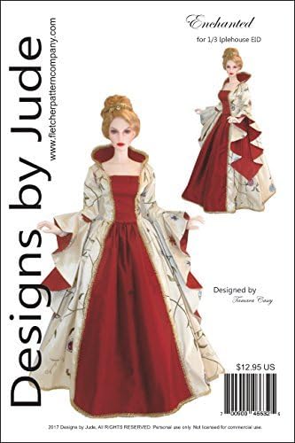 Designs by Jude Enchanted Court Doll Clothes Sewing Pattern for 1/3 Iplehouse EID BJD Dolls