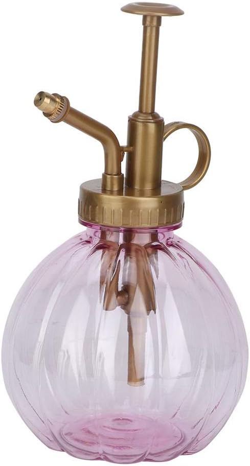 Omabeta 350ML Planta Retro Portátil Pulverizador de Agua Maceta porosa Herramienta de jardín Botella Boquilla Hervidor para Plantas de Interior, Jardín, Decoración del hogar Verde, R(Rosa)