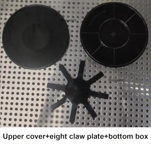 Image of 4 inch Anti-Static Wafer Round Conductive Black Polypropylene Wafer Carriers 4 inch 10 pcs