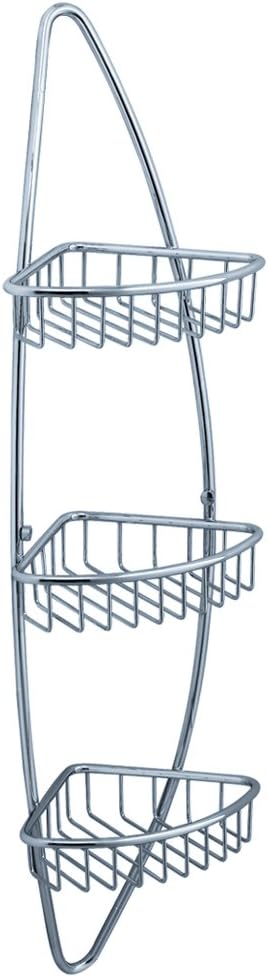 Fresca FAC0105 Modern Magnifico 3 Tier Corner Wire Basket, Chrome