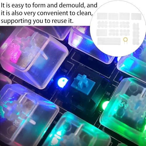 Moule en silicone pour clavier mécanique résine époxy kit DIY 7 pièces