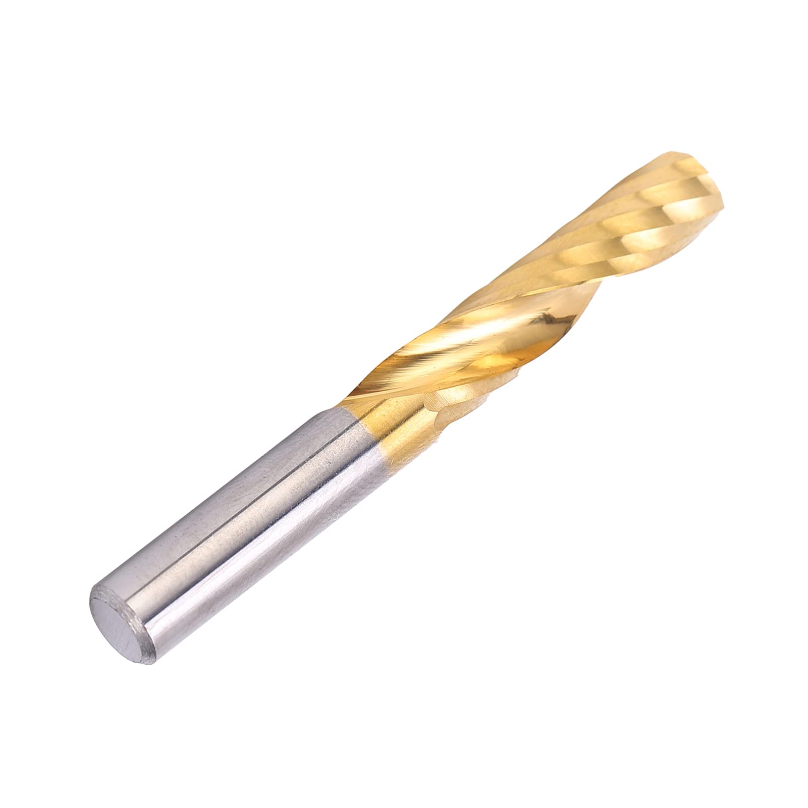 Frese CNC a spirale in acciaio ad alta velocità Set da 5 pezzi Fresa per alluminio Ottone Rame Metalli non ferrosi Utensili da officina professionali Diametro 6 mm Lunghezz