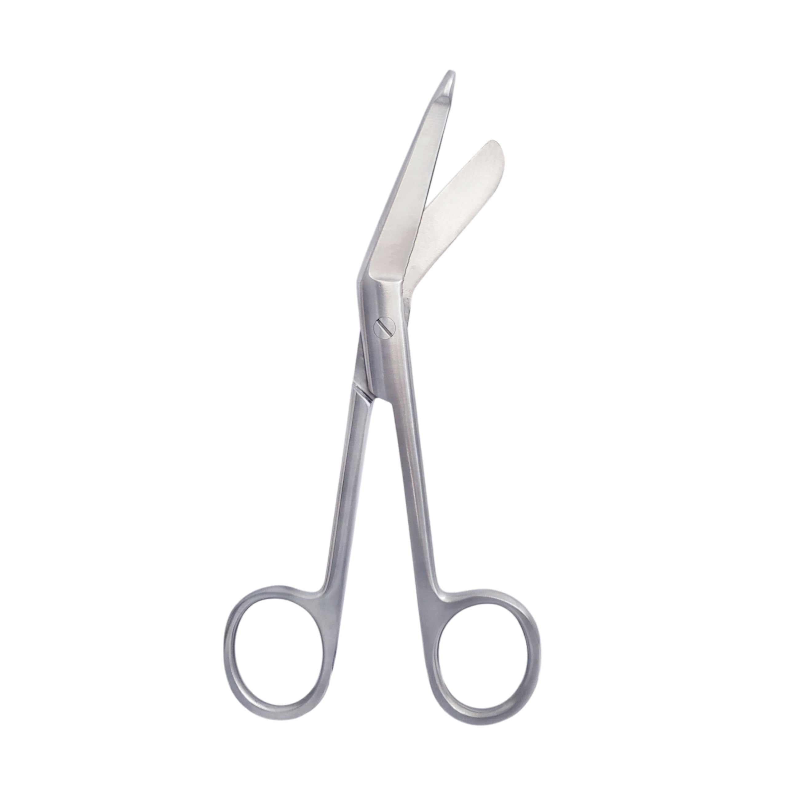 Nj Enterprises Silver Lister Bandage Scissors Stainless Steel - Surgical Scissors For Cutting Bandages - 14Cm Medium Curved First Aid Dressing Lister Scissor For Students Nurse Paramedic Reusable