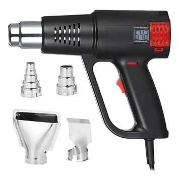 2000W Industrial Fast Heating Hot Air Gun LCD Digital Temperature-controlled High Quality Handheld Heat Blower Electric Adjustable Temperature Heat Gun Tool