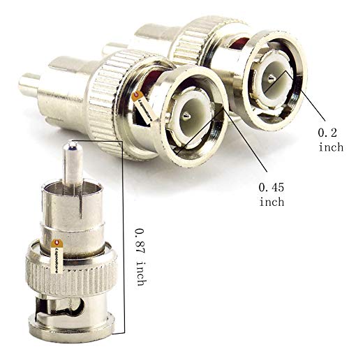 40Pcs Bnc Male To Rca Female & Bnc Female To Rca Male & Bnc Female To Bnc Female & Bnc Male To Rca Male Convert Coaxial Connector Adapter For Cctv Security Camera Surveillance Video, Lsgoodcare #TOP2