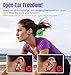 King Lucky Clip on Earbuds Open Ear Wireless Bluetooth 5.4 Headphones with Mic, 50H Play, Noise Cancelling, Waterproof, Comfortable for Small Ears & Glasses Wearers, Sports, Workouts, Purple