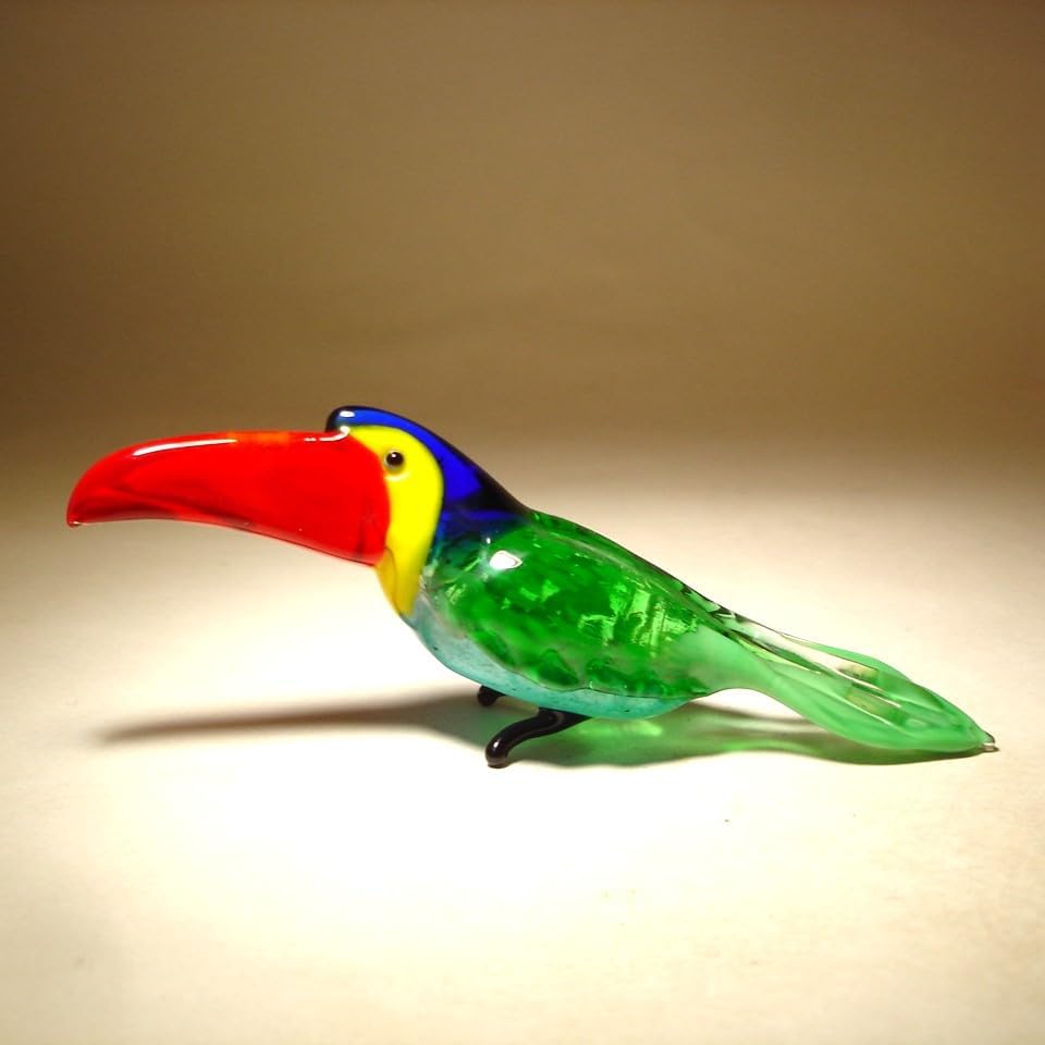 Miniatura 2 de Figura de cristal soplado de pájaro de tucán