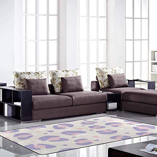 Tapis de sol très doux violet lavable et résistant pour chambre - 4