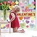 Whaline Happy Valentine's Day Window Clings Conversation Candy Heart Window Stickers Double-Side Glass Decals for Home Party Supplies, 7.9 x 11.8 Inch, 9 Sheets