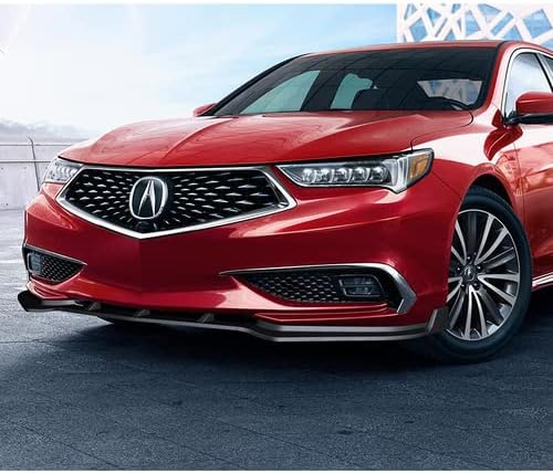 3 Pieces Front Bumper Lip Spoiler Splitter Side Body Kit Trim Protection Compatible with 2018-2020 Acura TLX, 2019 (Matt Black)
