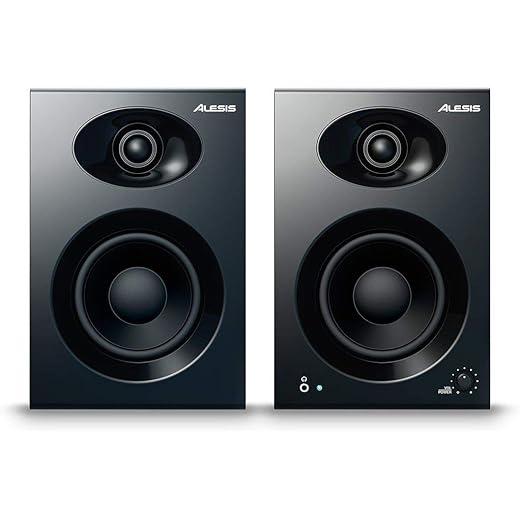 Alesis Elevate 4 Pair of 50 W Powered Desktop Studio or Gami