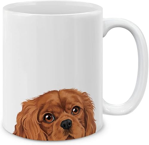 Miniatura 3 de Taza de té de cerámica blanca Chihuahua, 11 oz