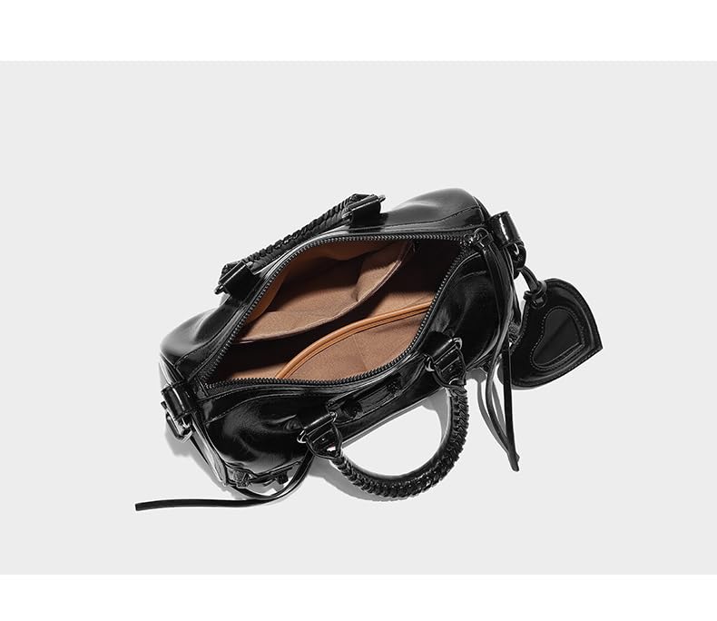 Fashion Crossbody Shoulder Bag Women Chic y2k PU Leather Sling Purse Tote Chic Grunge Aesthetic Purse Classy 2000s (black)3