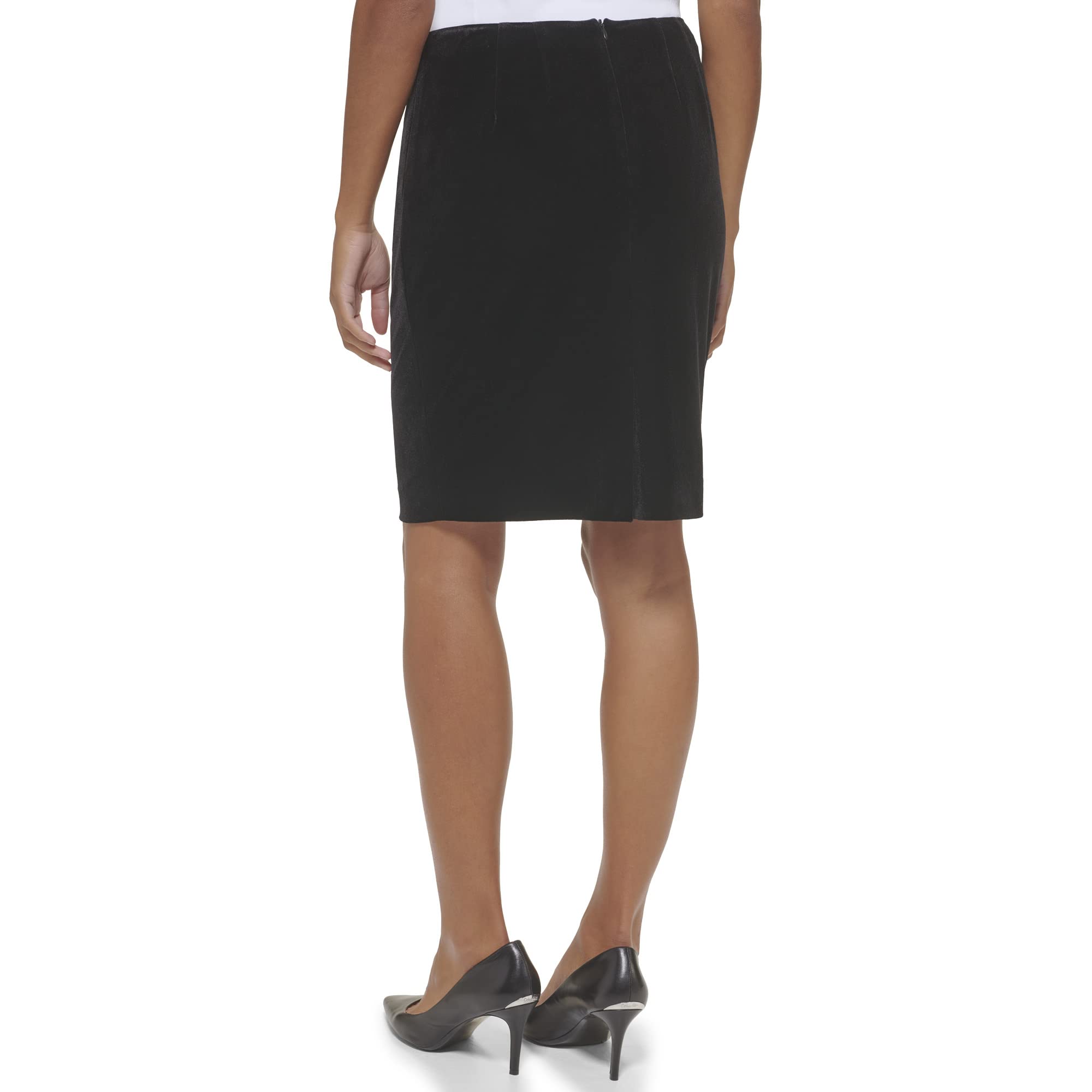 Calvin Klein Straight Lux Suit Skirt (Regular and Plus Size) Falda para Mujer