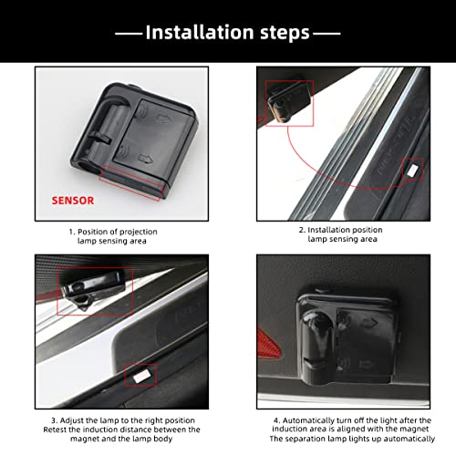 Ceglia For Umbrella Corporation Car Door Lights Logo 2Pcs Car Door Projector Light Led Welcome Lights Car Logo Suitable Fit Resident Evilcar Accessories (Fitumbrella Corporation) (C1) #TOP4