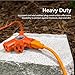 Philips EZGrip Outdoor Extension Cord with Multiple Outlets, Grounded 3 Prong, Heavy Duty, 15 Ft, 16 AWG, Orange, SPS3233O/37