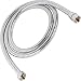 Flexible 304 Stainless Steel Shower Hose - Universal Fit - Fits All Handheld Shower Heads And Sprayers - Real 304 Stainless Steel (1, 6 ft)