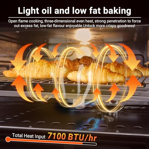 Amzchef HCK213-22A1 Rv Gas Range 21 Inches Tall,1.77 Cu.Ft Propane Range Oven With 3 Burners Stove thumb #1