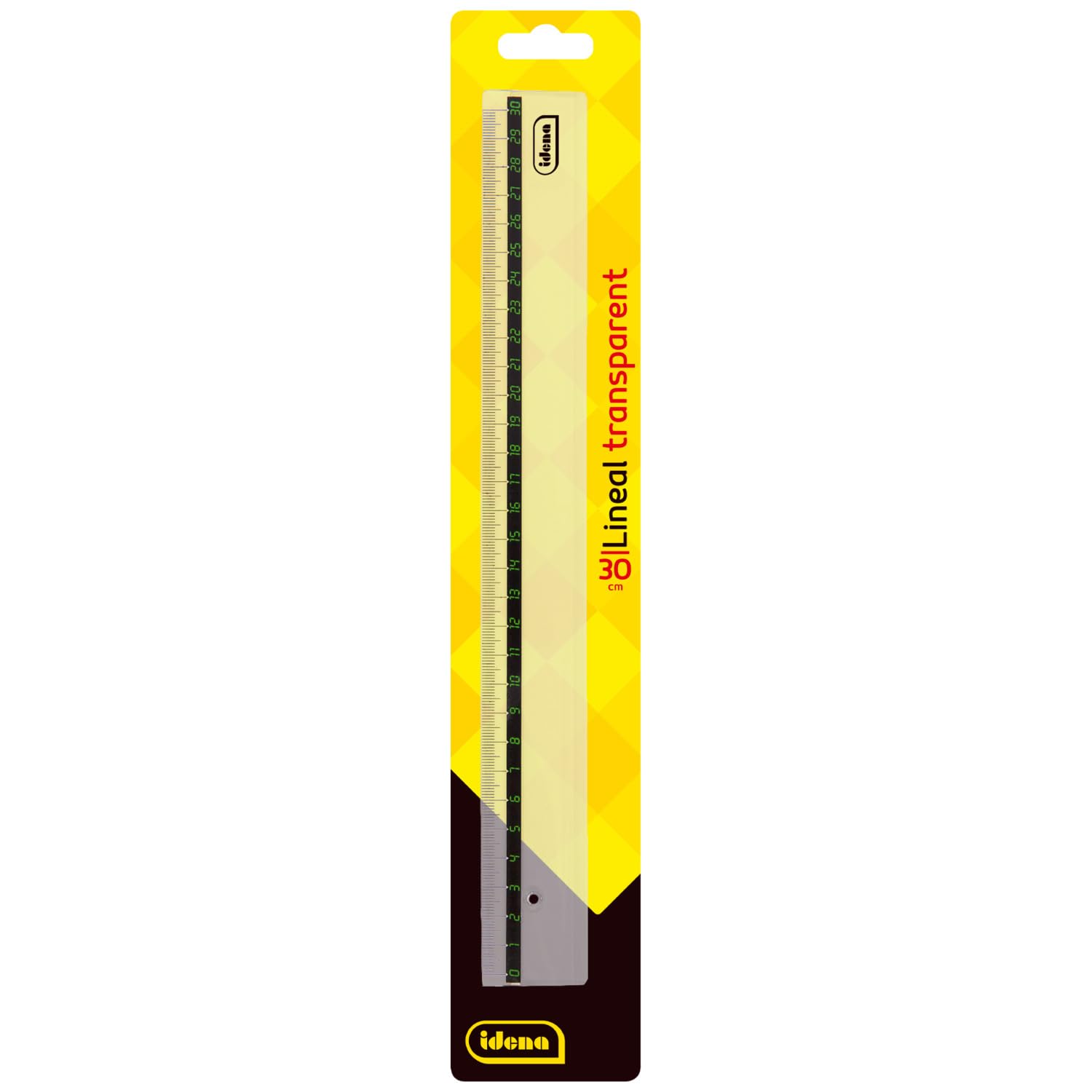 IDENA 602023 Plastic Ruler 30 cm