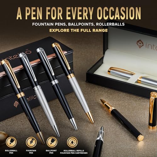 Image of Renaissance - Black & Chrome (Chrome Plated Trims) Roller Ball Pen
