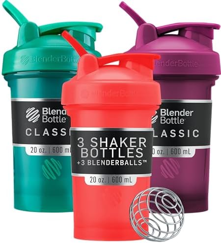BlenderBottle Classic V2 Shaker Bottle Perfect for Protein Shakes...