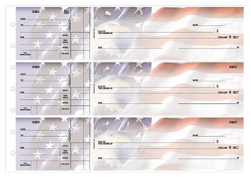 ABC Business Size Checks, 3-on-a-Page with Side-Tear Vouchers 500 (Forever Free, Business)