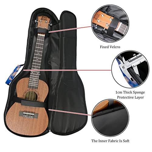 Housse pour ukulélé – 10 mm d’épaisseur – Rembourrage en éponge – 53,3 cm – Avec sangles réglables – Pour concert… - Les Beatles, Paul McCartney, John Lennon, RIngo Starr, George Harrison Housse pour ukulélé - 10 mm d'épaisseur - Rembourrage en éponge - 53,3 cm - Avec sangles réglables - Pour concert… – Image 3