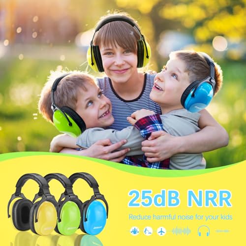 Image of ZOHAN Kids Ear Protection 3 Pack,Kids Noise Canceling Headphone for Concerts, Monster Truck, Fireworks