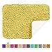 Hughapy Yellow Non Slip Microfiber Carpet / Doormat / Floor mat / Bedroom / Kitchen Shaggy Area Rug Carpet (23.6"x 15.7")