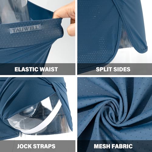 Mens Mesh Shorts 3 Inch Inseam Gym Running Sweat Shorts Jockstrap Large Split Sides4