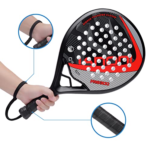 Image of IANONI Padel Racket Carbon Fiber Surface with EVA Memory Flex Foam Core Padel Tennis Racquets Paddle Tennis Racket