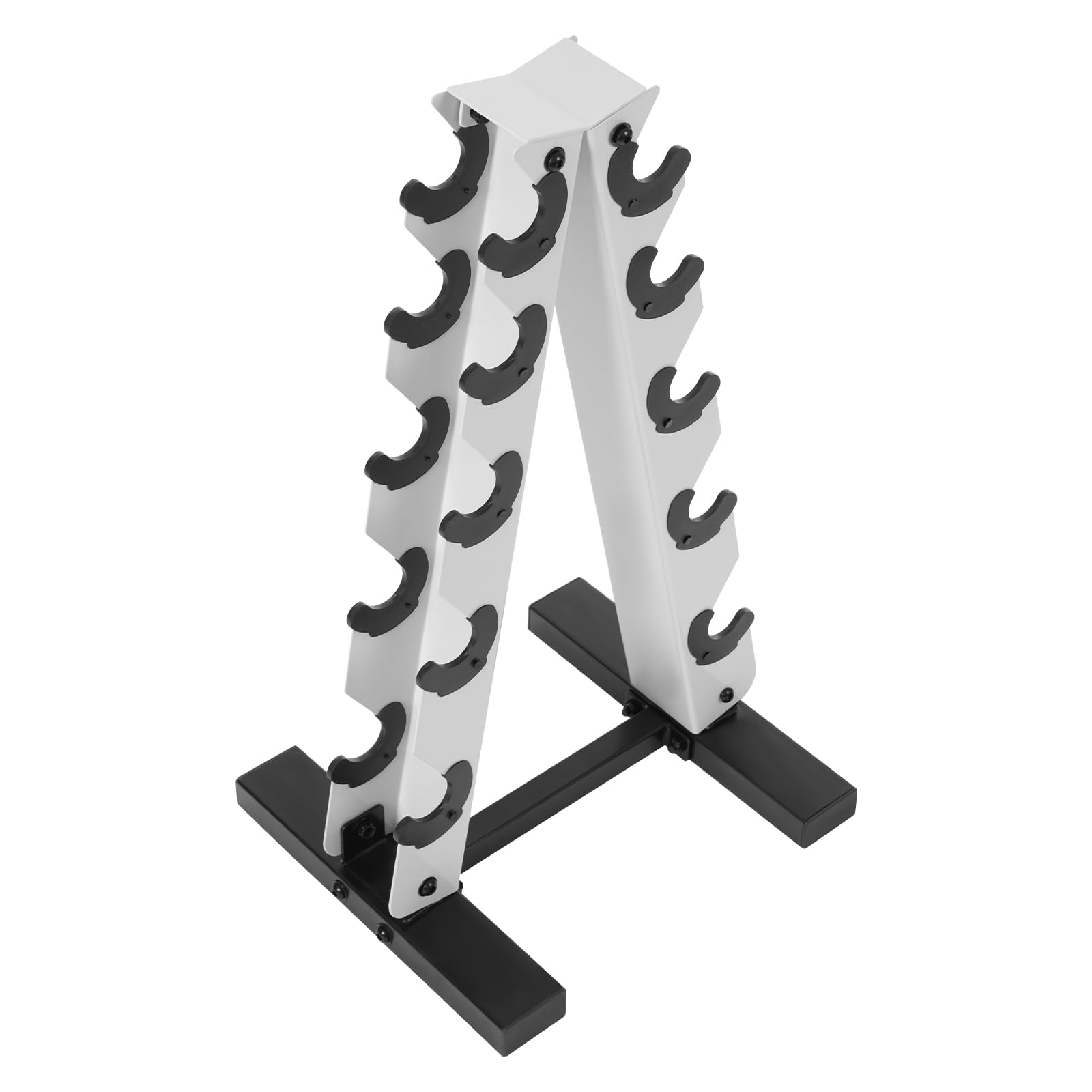 A-Frame, supporto per manubri, 5 livelli, in acciaio, supporto per sollevamento pesi per la casa palestra (solo supporto)