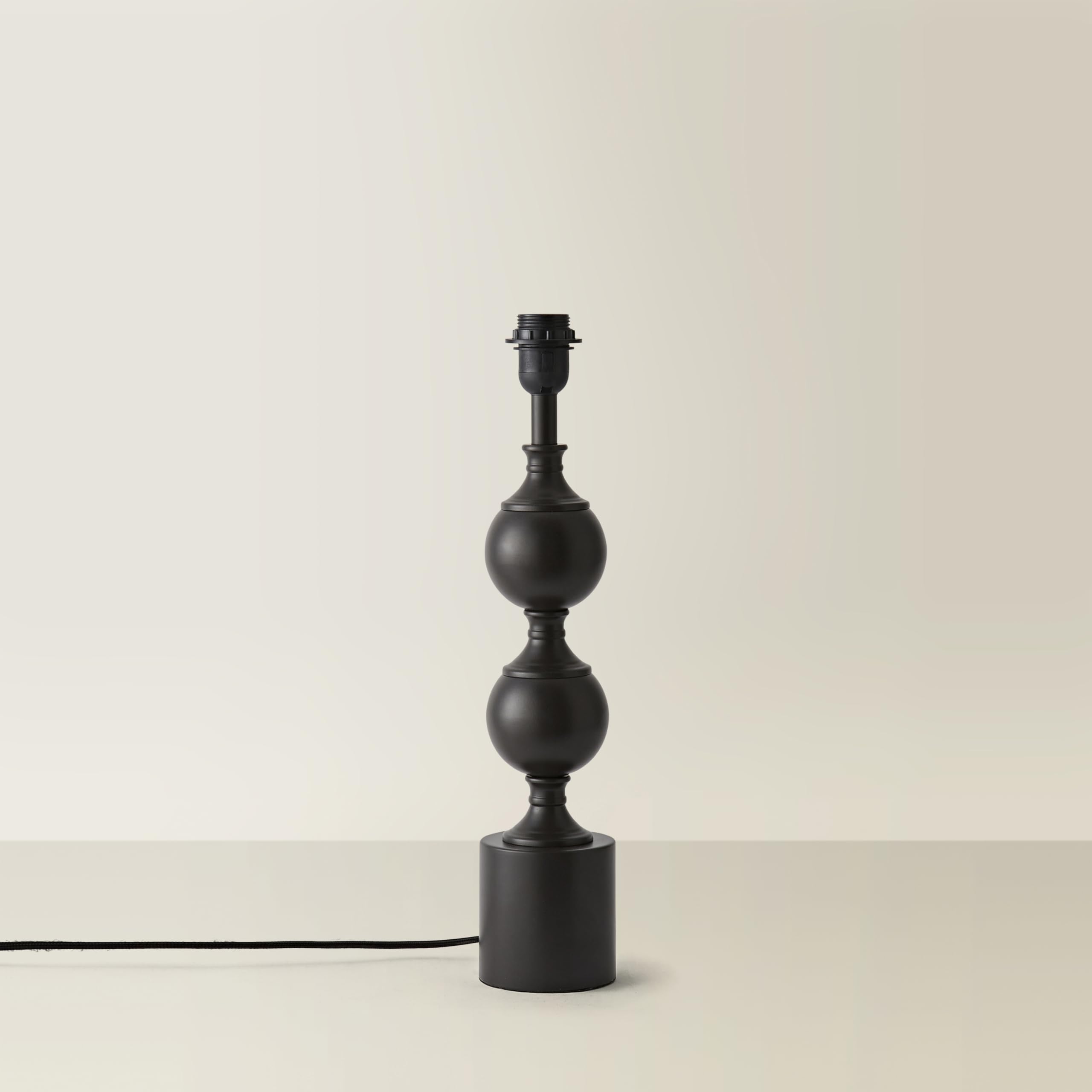 ValueLights Declan Metal Candlestick Table Lamp Base