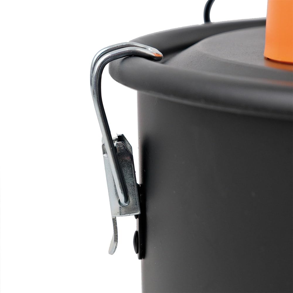 FACILITYS Aspiradora de Cenizas Calientes 1200W 18L de Metal - Aspiradora para Estufa de pellets y Chimenea, hasta 60°C con Función Soplado, Filtro HEPA Lavable