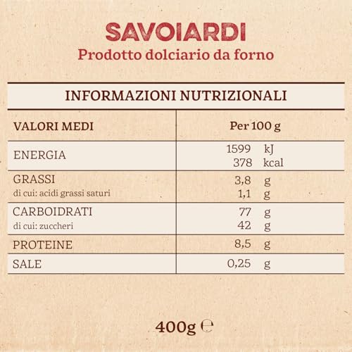 Image of Bonomi Forno Bonomi Savoiardi LadyFingers, Italian Biscuits, 14.11 oz / 400 g