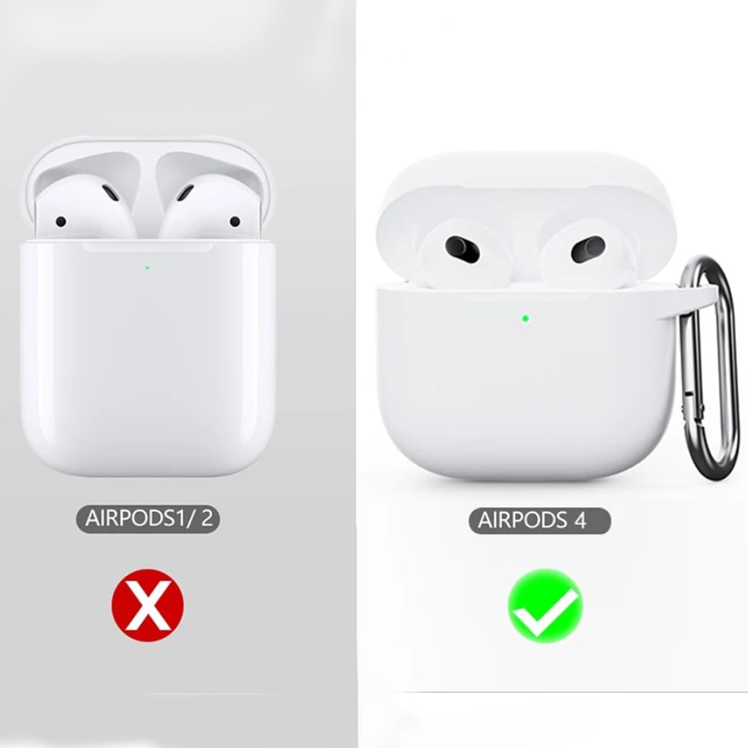 Coverzone Apple Airpods 4 ile uyumlu Kılıf 4. Nesil AirP-ods Kılıf 2024 Professional Termoplastik Soft Kancalı Tam Kaplayan Halcyon Kılıf Airpods 4 ile uyumlu Kılıf (Bordo, AirPods 4. Nesil)