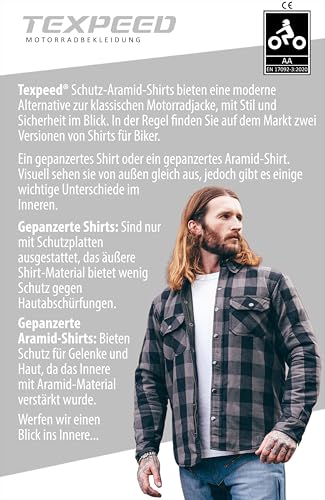 Motorradjacke für Herren mit Protektoren von Texpeed