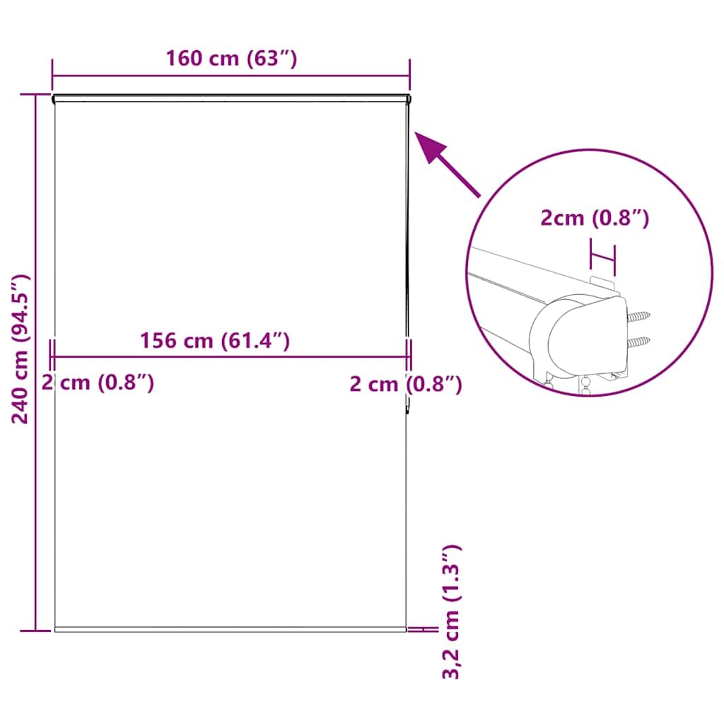 Tenda a rullo per doccia con cassetta in PEVA, 160 x 240 cm, larghezza del tessuto 156 cm, oscurante, impermeabile, montaggio a parete o soffitto, motivo conchiglie, per bagno e privacy