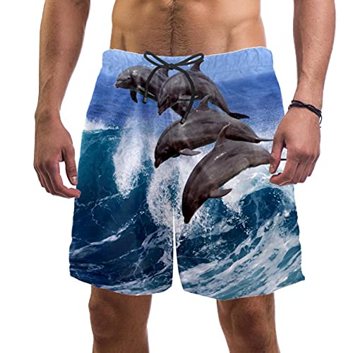 Short de bain pour homme Ocean Dolphin taille L confortable sans frottement