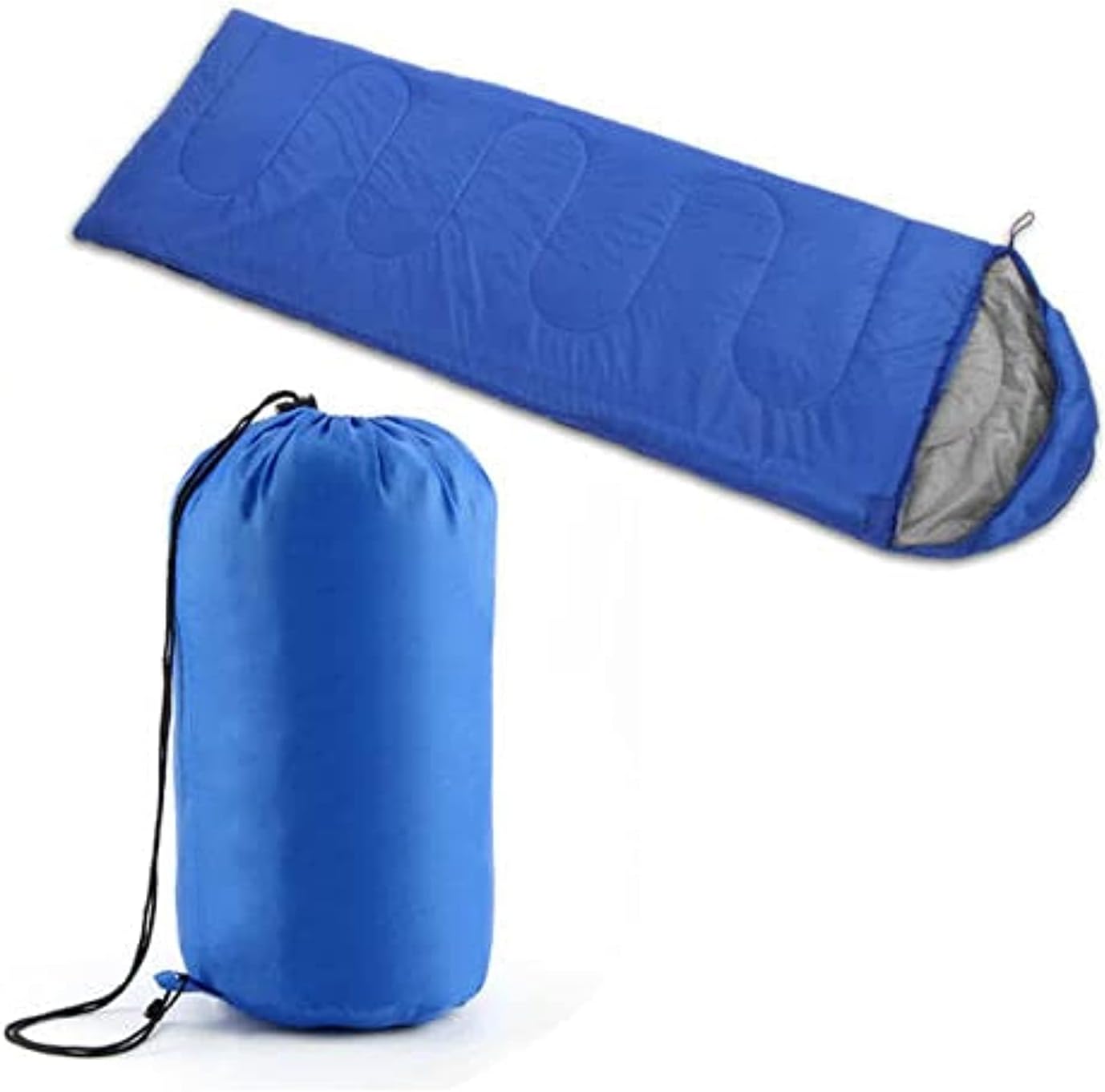 4 Season Sleeping Bag Waterproof Outdoor Camping Hiking Envelope Single Zip (Blue), STANDARD