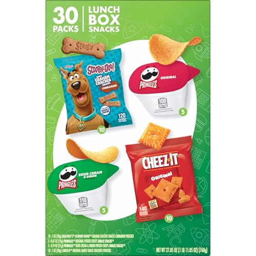 Kellogg's Cheez-It, Pringles & SCOOBY-DOO Lunch Box Snacks, Variety Pack, 27.05oz Box (30 Count) - image 7