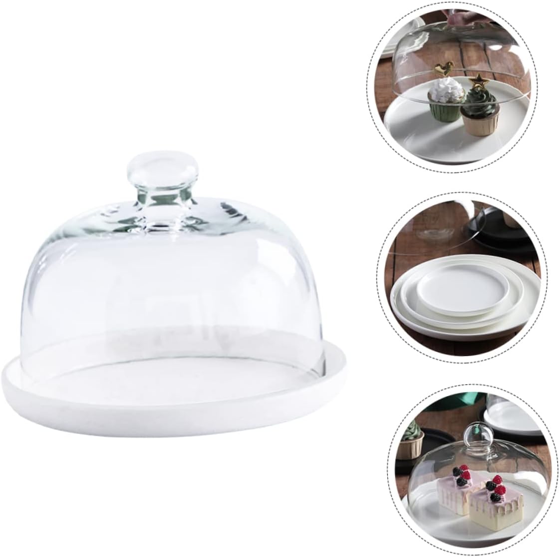 Fruit Tasting Plate Cover Cake Stand Lid Cup Cake Tray Cover Wedding Dessert Plate