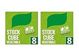Stock Cubes Vegetable, Gluten-Free, 8x10g, No Artificial Colours or Preservatives, Vegetarian,Pack Of 2