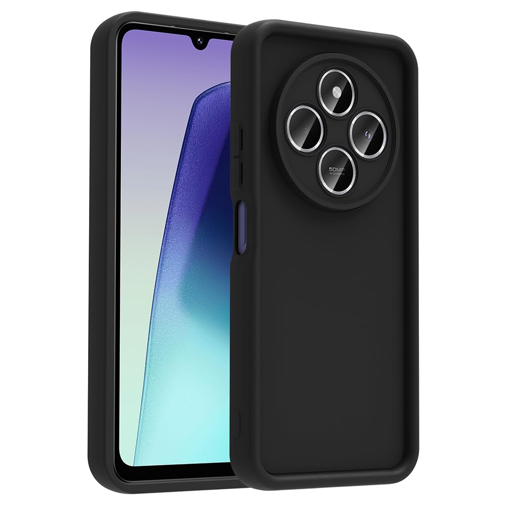 Zore Xiaomi ile uyumlu Redmi 14C Kılıf Kamera Korumalı Zore Ananas Kapak Siyah