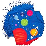 Outer Space Drawstring Party Favor Bags for Kids (12 x 10 In, 12 Pack)